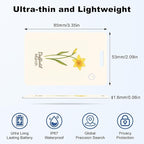 Wallet Tracker Card (iOS Only), Rechargeable Bluetooth Smart Tracking for Apple Find My Compatible Anti Tracker for Men Women Slim Item Locator for Purse Passport Key Luggage Tag (1Pcs/MAR FLR)