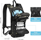 GENILU Tactical Hydration Backpack with 3L Water Bladder, Lightweight Molle Water Backpack Daypack for Men Women