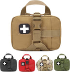 Upgrade Molle Rip Away Ifak Pouch, Tactical Small Belt First Aid Pouch Medical Utility EMT Pouch Only