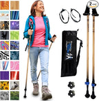 York Nordic Motivator Walking Poles for Balance and Rehab - Patented Stability Grips - Lightweight, Adjustable, and Collapsible - 2 Pieces Adjustable w/flip Locks - Heights 4'6" up to 6'2" - 230 lbs