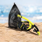 Snorkeling Gear for Adults, JRing Snorkel Mask Set with 180 Degree Tempered Glass Anti Fog Goggles Scuba Dry Top Snorkel for Swimming, Scuba Diving Mask for Men Women