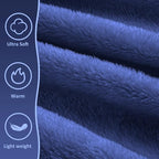 Travel Blanket, Ultra-Soft, Warm & Lightweight Travel Blanket Airplane with Bag, 65x40 in, Airplane Travel Essentials for Women, Men & Kids, Included Eye Mask, Luggage Sleeve & Backpack Clip