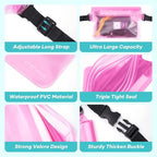 Waterproof Fanny Packs for Women, Sandproof Dry Bag for Beach, Water proof Pouch for Phone Passport Purse, Floating Waterproof Bags for Cruise Travel Water Park Boating Fishing Diving Surfing Kayaking