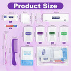 5 Kits Travel Toiletry Kit Bulk, Personal Hygiene Kit, Disposable Hygiene Kit Homeless Care Supplies Charity Kit For Home, Hotel, Camping, Travel