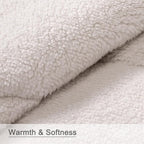 zzlamb Sherpa Puffy Camping Blanket,Packable Outdoor Warm Wearable Fleece Blankets for Cold Weather,Thick Camp Quilt with Sherpa Lining for Sleeping,Traveling,Backpacking,Picnics,Beach,Stadium 52x75in