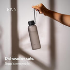 KIVY Slim Water Bottle 22oz [Lightweight & Shatterproof] - Reusable Tritan Water Bottle - Leak Proof Bottle for Women & Men - Water bottle no straw - Dishwasher Safe Water Bottle BPA Free