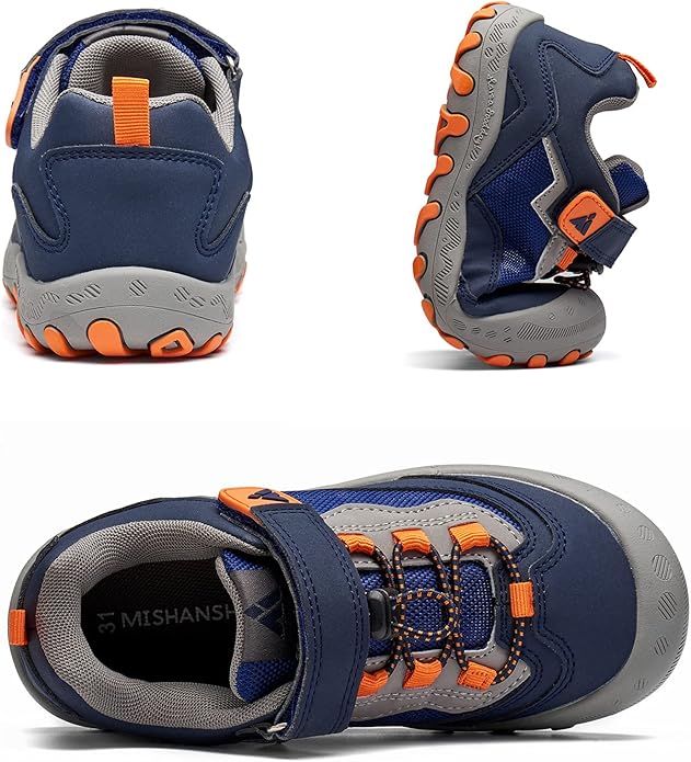 Mishansha Boy's Girl's Hiking Shoes Low Top Sneakers Outdoor Trekking Walking Climbing Running Shoes