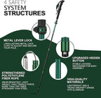 TheFitLife Collapsible Trekking Poles for Hiking – Lightweight Folding Walking Sticks for Men and Women with Extra-Long Foam Handle and Metal Flip Lock