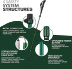 TheFitLife Collapsible Trekking Poles for Hiking – Lightweight Folding Walking Sticks for Men and Women with Extra-Long Foam Handle and Metal Flip Lock