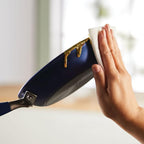 Anolon Advanced Hard Anodized Nonstick Double Burner Griddle with Multi-Purpose Rack, 10-Inch by 18-Inch, Indigo