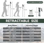 Trekking Poles Collapsible Hiking Poles - 2 Pack Aluminum Hiking Sticks, Lightweight Walking Sticks for Seniors, Men, Women Balance, Tri-Fold Walking Poles for Backpacking by Underwood Aggregator