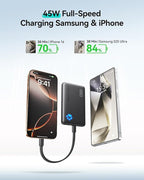 INIU Slimmest 10000mAh 45W PD Fast Charging Portable Charger & Ultra Slim 10000mAh 45W Power Bank Combo
