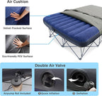 KAMPKEEPER Camping Cot,Camping Cots for Adults,Folding Camping Cot with Inflatable Air Mattress and Carry Bag,for Outdoor Travel Camp Beach Vacation (not Included The Airpump)