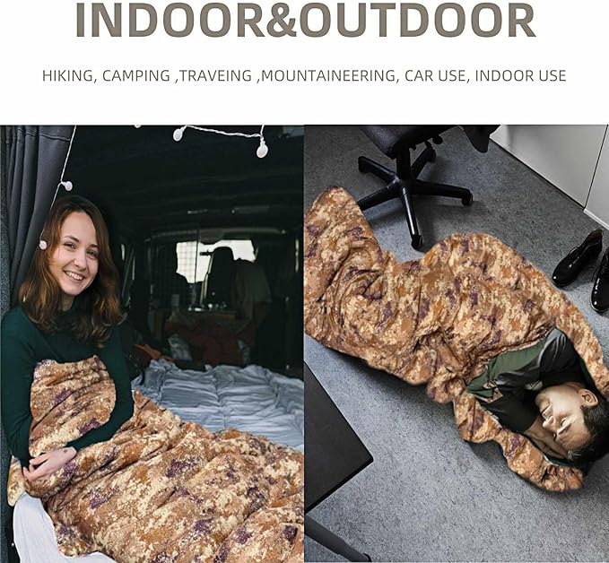 Sleeping Bags for Adults，Lightweight Waterproof Compact Sleeping Bag with Stuff Sack for Warm Camping Cold Hiking Traveling Outdoor Activities