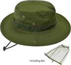 Sun Hats for Men Women Bucket Hat UPF 50+ Boonie Hat Foldable UV Protection Hiking Beach Fishing Summer Safari