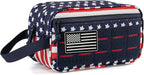QT&QY Tactical Toiletry Bag For Men Hygiene Bag EDC Military Tool Molle Pouches Small Dopp Kit Mens Shaving Kit Travel shower Bags Star-Spangled