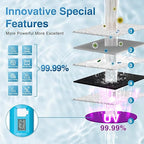 6pcs Replaceable Activated Charcoal for Water Filter Straw, Activated Carbon Filter Reduce Dirt, Microplastics, 30+ Contaminants from Water, Filter Replacement for Hiking, Camping, Travel