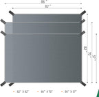 Camping Tarp Waterproof with Carry Bag for Under Tent, Ultralight Tent Footprint for Ground Camping Hiking (86" x 57")