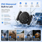 Mini Magnetic GPS Tracker for Vehicles IP65 Waterproof Real-Time Hidden Tracking Device Compatible with Android Only, Anti-Theft Car Tracker for Truck, Motorcycle, Assets（Android Only）