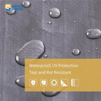 GUARD SHIELD Tarp 20x20 Feet Waterproof Grey/Silver Tarps 8Mil Multi Purpose UV Resistant Cover for Outdoor,Camping,Tent,Boats