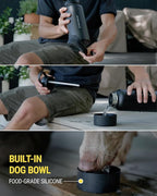 Scosche MFMS22 MagicMount Flask 22 oz Stainless Steel Water Bottle with MagSafe Phone Mount Stand, 12H Hot & 24H Cold Insulated Flask with Magnetic Phone Holder for Gym, Car, Travel, Sports 22oz, Blue