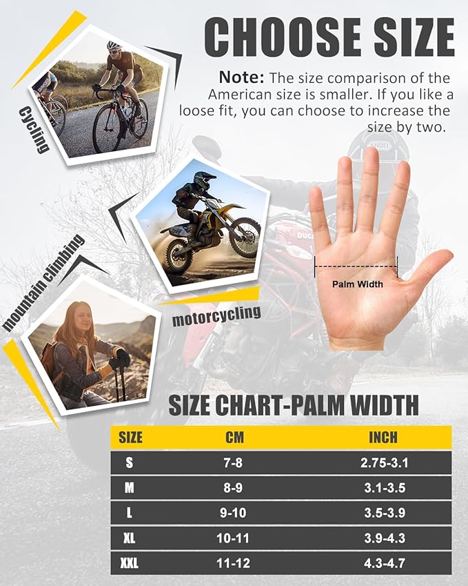 RIGWARL Gloves for Cool&Cold Weather Waterproof, Winter Gloves for Men Women Touch Screen