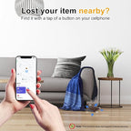 [Apple MFi Certified] LBPRT Air-Tag Card Rechargeable Wallet Tracker Thin 1.6mm 2 Pack, Smart Locator Work with Apple Find My (iOS Only, Android not Supported), Item Finder for Luggage Suitcase Bags.