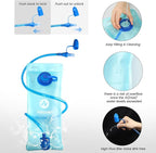 Nepest Hydration Backpack with 2L Water Bladder for Cycling, Water Backpack for Hiking Running, Lightweight Hydration Pack, Grey