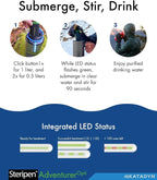 SteriPen Adventurer Opti UV Personal Water Purifier for Camping, Backpacking, Emergency Preparedness and Travel Black/Green Small