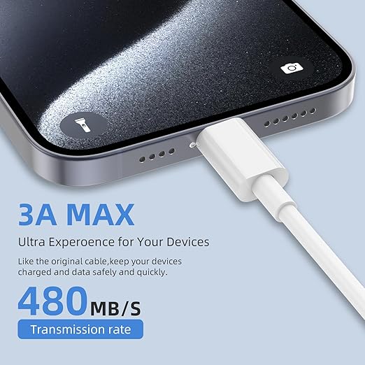 2Pack 10FT USB to USB C Fast Charging Cable for iPhone 17 16 15 Charger Cord, for Apple for iPhone 17 16 15/Pro/Pro Max/Plus Long Type C Car Carplay Cord for iPad Pro 12.9/11, Air 5th/4th Gen