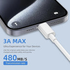 2Pack 3FT USB A to USB C Cable for iPhone 17 16 15 Charger Cord, for Apple 17 16 15/Pro/Pro Max/Plus Type C Cord, for iPad Pro 12.9/11, Air 5th/4th Gen, Car Charger Carplay Charging Cable