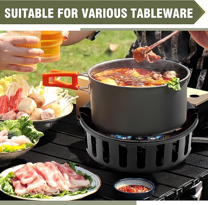 Bestfire Propane Burner, 72,000 BTU Single Burner Gas Stove for Outdoor Cooking, Windproof Camping Stove with Piezo Ignition, Extended Hose & 3 Adapters, Portable with Carrying Bag