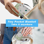 Picnic Blanket Waterproof – Packable Sand Proof Beach Blanket (0.42lb/0.66lb), Compact & Foldable, Fits in Pocket with Integrated Stakes, Ideal for Camping, Hiking, Travel, Concert, Festival