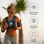 Weighted Vest - Weight Vest for Running, Strength Training & Muscle Building, Features Reflective Stripe for Safe Outdoor Workouts (available in 6lbs to 30lbs)