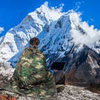 LOOGU Camo Blanket Waterproof Insulation Poncho Liner for Outdoor Camping, Hiking, Hunting, Survival, Backpacking, Picnicking