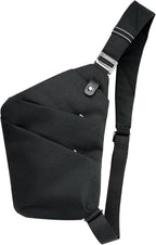 Anti-Theft Crossbody Sling Bag Unisex Slim Water Resistant Shoulder Bag Outdoor Casual Hiking Daypack