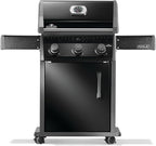 Napoleon Rogue 425 Propane Gas Grill, Black, Durable 3-Burner BBQ