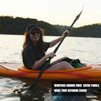 Kayak Paddle Carbon Fiber Shaft and Reinforced Nylon Blade, Adjustable Kayaking Oars, 3 Piece, 230-250 cm/90-98 Inches,210-230 cm/82-90 inches