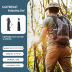 Camping Stool,Small Folding Chair,13.8" Lightweight Folding Stool Compact Backpacking Stool with Carry Bag