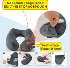 Inflatable Travel Pillows for Airplanes, Easy Blow Up Inflatable Travel Neck Pillows for Air Travel Sleeping Long Flight, Comfort Travel Air Pillows for Car Train Office Nap Camping