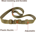 MAGARROW 65" 1.5" Utility Straps with Buckle Adjustable, 4-Pack (Tan (4-PCS))