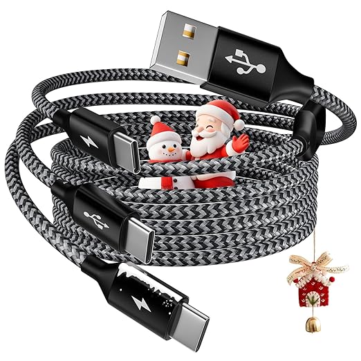 Multi Charging Cable,USB C Splitter Cable,3 in 1 Fast Charging Cord with 3 Type-C Port for iPhone 17 16 Pro Max Galaxy S23 S22 S10 Note 20 Cell Phones Tablets and More,1Pack 5FT