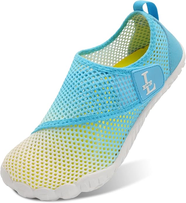 L-RUN Barefoot Water Shoes Women Mens Aqua Sock Athletic Hiking Water Sports Shoes for Swim Beach Pool Sand Diving Walking