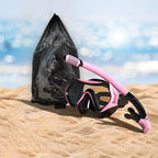 Snorkeling Gear for Adults, JRing Snorkel Mask Set with 180 Degree Tempered Glass Anti Fog Goggles Scuba Dry Top Snorkel for Swimming, Scuba Diving Mask for Men Women