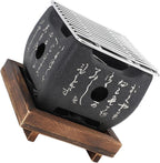 Hapivida Portable BBQ Grill, Compact Japanese Mini Barbecue Stove with Even Heat Distribution 19.5x18cm for Outdoor Cooking