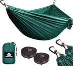 NATUREFUN Ultra-Light Travel Camping Hammock | 300kg Load Capacity,Breathable,Quick-Drying | 2 x Premium Carabiners,2 x Nylon Slings Included | Outdoor Indoor Garden