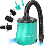 MAACOULD Electric Air Pump for Inflatables: Air Mattress Pump for Pool Floats Boat Balloons for Quick-Fill Inflator/Deflator - 400W 110V AC Inflator for Camping Travel Party Outdoor Home Summer