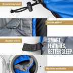 VENTURE 4TH Backpacking Sleeping Bag – XXL, Double and Single Sizes - Lightweight Warm & Cold Weather Sleeping Bags for Adults, Kids & Couples – Ideal for Hiking, Camping & Outdoor Adventures