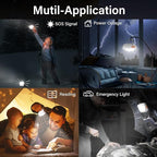 Rechargeable Camping Lights FLY2SKY 4Pcs White Tent Lights Mini Flashlight Portable LED Camping Lantern Survival Gear Camping Accessories for Hiking Backpacking Fishing Hurricane Emergency Outage