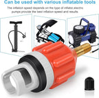 3 Pcs Paddle Board Pump Adapter, Premium Inflatable Boat SUP Pump Adaptor, Conventional Air Adapter Quickly Inflation, SUP Air Adapters for Stand-Up Paddleboard and Kayak